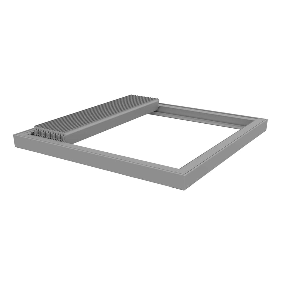 Disegno di Bioklima Pro, variante Roof: struttura senza piantane